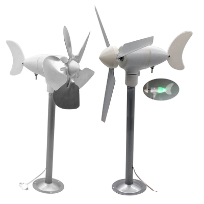 Yard Garden Windmills Led Night Light Wind Power Turbine Model Generator Portable