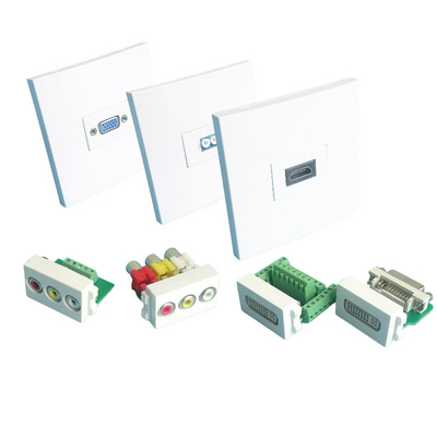 VGA HDMI Audio RCA Faceplate Wall Plate Outlet Terminal Block Socket Panel