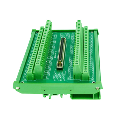 SCSI 100 Pin Connector DIN Rail Mounting Type Terminal Blocks Module