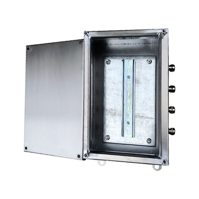 Stainless Steel Junction Box Waterproof Cable Distribution Enclsorue with UK2.5B Terminal Blocks