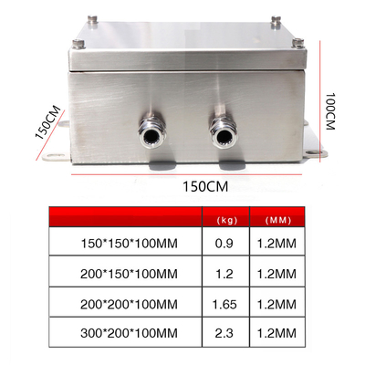 Stainless Steel Junction Box Waterproof Cable Distribution Enclsorue with UK2.5B Terminal Blocks