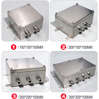 Stainless Steel Junction Box Waterproof Cable Distribution Enclsorue with UK2.5B Terminal Blocks