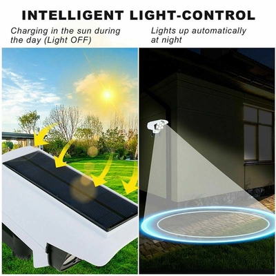 2 In 1 Solar Light Security Dummy Camera Motion Sensor Outdoor Solar Wall Lamp Rainproof