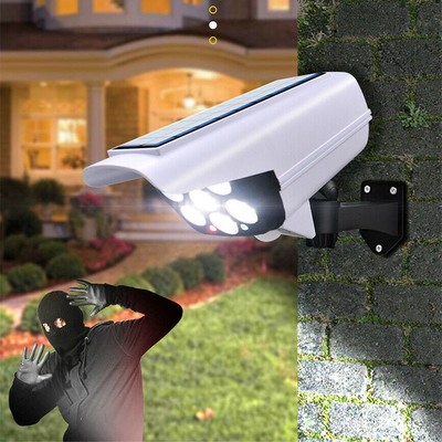 2 In 1 Solar Light Security Dummy Camera Motion Sensor Outdoor Solar Wall Lamp Rainproof