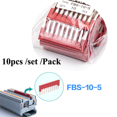 PT 2.5 Din Rail Mounted Connector Push In Connection Spring Clamp Terminal Blocks Kit