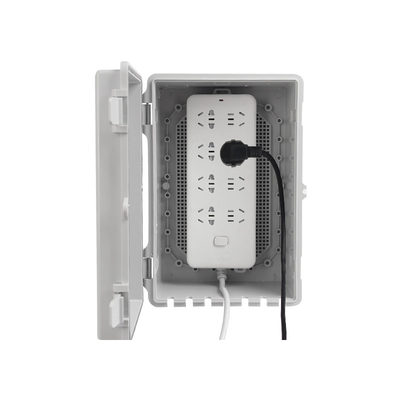 Electrical Cable Distribution Power Socket Box Rainproof Outdoor Plastic Enclosure