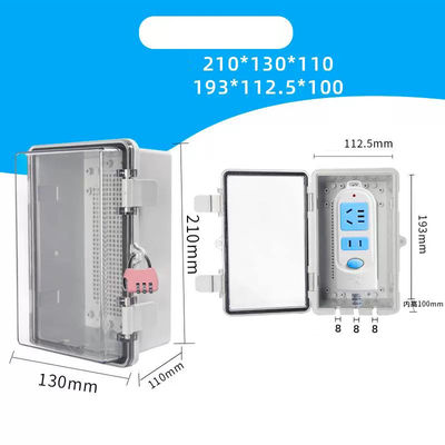 Electrical Cable Distribution Power Socket Box Rainproof Outdoor Plastic Enclosure