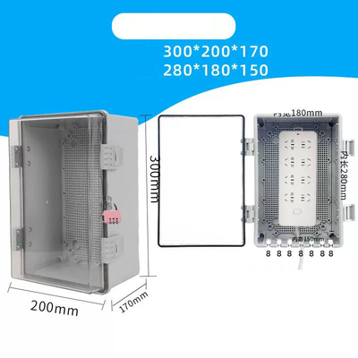 Electrical Cable Distribution Power Socket Box Rainproof Outdoor Plastic Enclosure