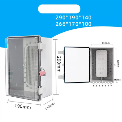 Electrical Cable Distribution Power Socket Box Rainproof Outdoor Plastic Enclosure