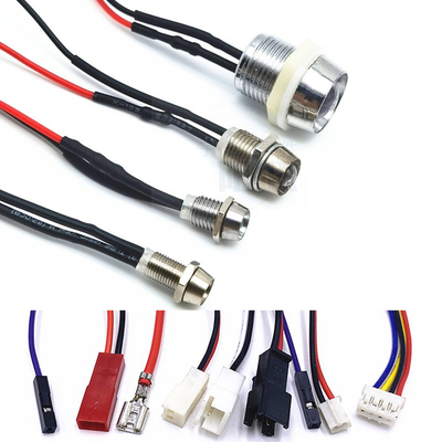 Cable Connectors Assembled Power Pilot Lamp LED Indicator Light Sigal Warning Light