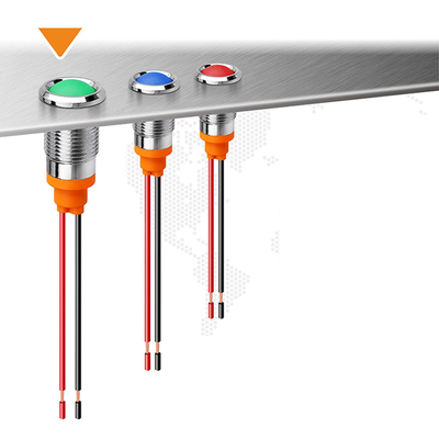 Cable Connectors Assembled Power Pilot Lamp LED Indicator Light Sigal Warning Light