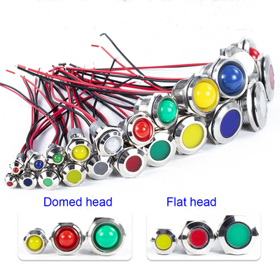 Cable Connectors Assembled Power Pilot Lamp LED Indicator Light Sigal Warning Light