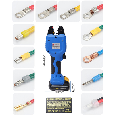 Electric Battery Powered Handheld Cable Wire Crimper Automatic Crimping Tool