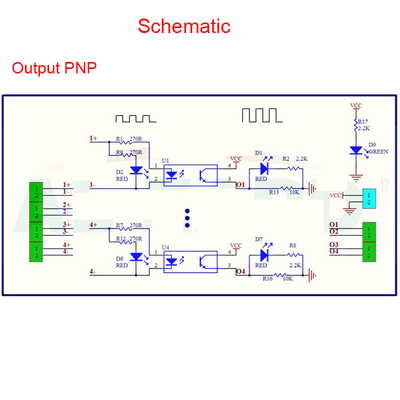 TTL  HTL Signals Converter Terminal Blocks Board 8 Ways For PLC NPN or PNP 1.8V 3.3V 5V 12V 24V Input