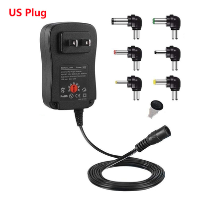 30W Power Supply Universal Adapter Adjustable AC To DC 3V/4.5V/6V/7.5V/9V/12V 1.5A Universal Charger Adapter