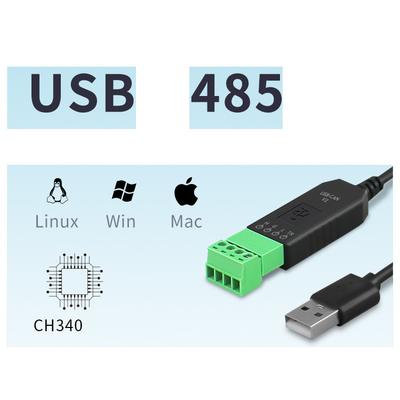 CH340 Chip Driver USB to RS485 Converter Adapter With 10cm Cable