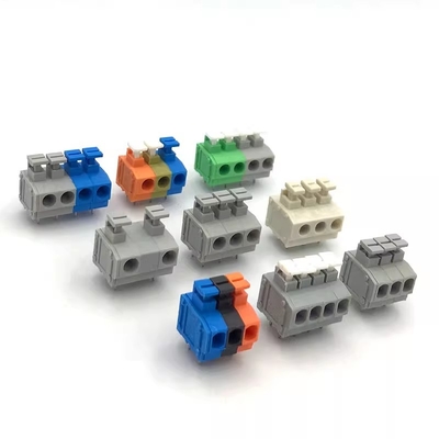 5.0mm Pitch Screwless Spring Clamp Terminal Blocks Jointable