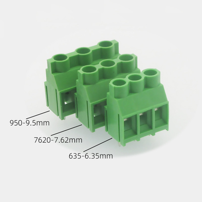 6.35mm / 0.25&quot; PCB Screw Terminal Block Connector 2-pin 3-pin Jointable