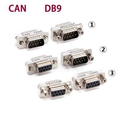 DB9 to CAN Bus Interface Adapter With Pin-2 Pin-7 120 Ohm Resistance For Vehicle Diagnostic Analysis