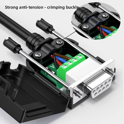 Female DB9 to CAN Bus Interface Adapter 4-Pin Screw Terminals with 120 ohm Resistor