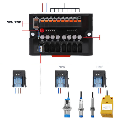 Proximity Switch Signal Sensor Wiring Distribution Terminal Blocks Breakout Board 8 Ways