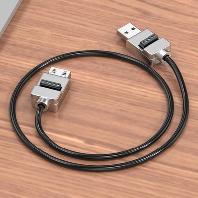 Metal Case USB Male or Female Jack  to 5-pin Screw Terminal Blocks Connector Adapter