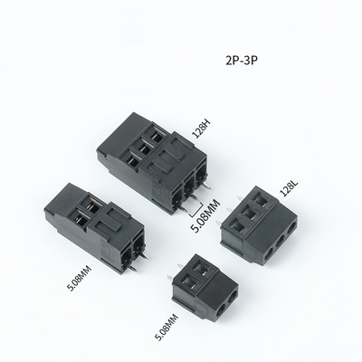 5.08mm / 0.2&quot; Pitch PCB Connectors Black Screw Terminal Blocks 2P 3P Combination Dual Row