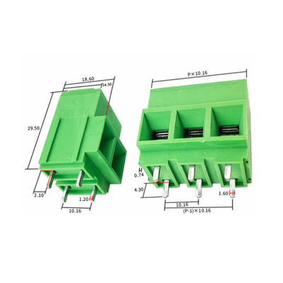 10.16mm / 0.25&quot; PCB Board Connector Screw Terminal Blocks 300V 57A