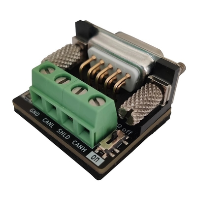 CAN OPEN Bus Interface to 4pin Female DB9 Adapter Board Compatible with PCAN CIA Standard 120 Ohm Built-in