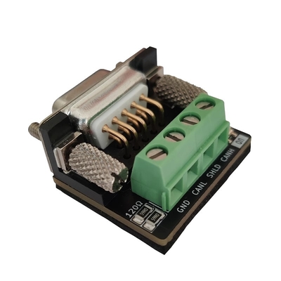 CAN OPEN Bus Interface to 4pin Female DB9 Adapter Board Compatible with PCAN CIA Standard 120 Ohm Built-in