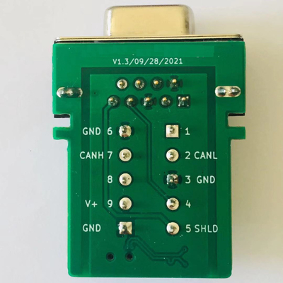 CAN OPEN Bus Interface to DB9 D Sub 9-pin Adapter Compatible with PCAN CIA Standard 120 Ohm Embedded