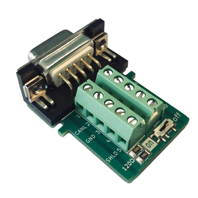 CAN OPEN Bus Interface to DB9 D Sub 9-pin Adapter Compatible with PCAN CIA Standard 120 Ohm Embedded