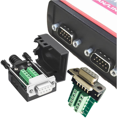 CAN OPEN Bus Interface to DB9 D Sub 9-pin Adapter Compatible with PCAN CIA Standard 120 Ohm Embedded