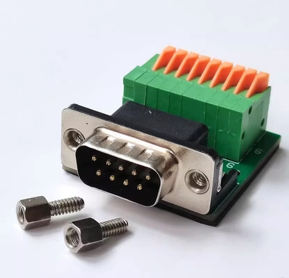 DB9 D Sub 9 Pin Female Male RS232 Serial Adapter to Screw Terminal Blocks Breakout Board Without Cover