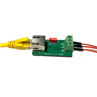 Female Jack RJ45 Connector to CAN Bus Interface Port 3 Pin Terminals Breakout Board