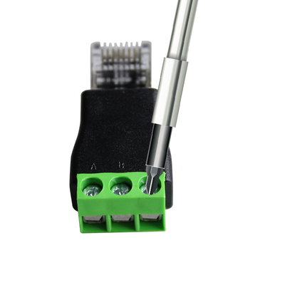 RJ45 Male to RS485 3 Pin Screw Terminal Adapter Connector Splitter