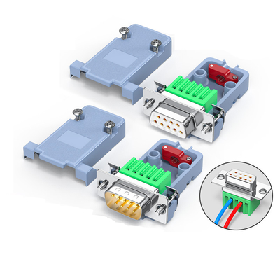 DB9 RS232 9 Pin Male Female DB15 VGA D-sub 15 pin Connector Plastic Hood Cover Backshell