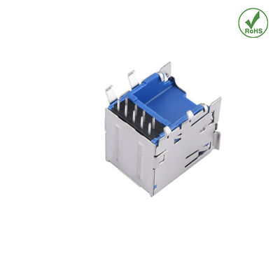 Dual Port USB 3.0 Type A Type-C Female Socket Jack PCB Board Connector For Laptop Computer