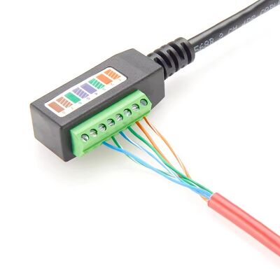 RJ45 Female to Solderless Terminal Block Cable 20cm for Security CCTV Video Solution