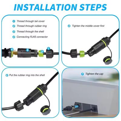 250 mm Starlink Ethernet Adapter Gen 3 Mini, Starlink Extension Cable to RJ45 Coupler