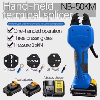 Electric Battery Powered Handheld Cable Wire Crimper Automatic Crimping Tool