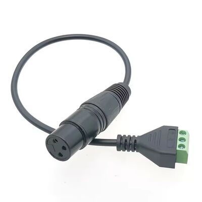 XLR Male Female Plug To 3 Pin Screw Terminals Adapter XLR Audio Plug Cable 30cm For Microphone Mixer Speakers