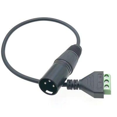 XLR Male Female Plug To 3 Pin Screw Terminals Adapter XLR Audio Plug Cable 30cm For Microphone Mixer Speakers