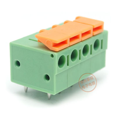 5.08mm Pitch PCB Screwless Spring Terminal Block Horizontal Wiring Entry