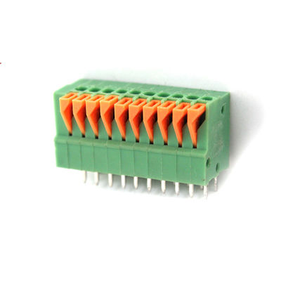 2.54mm Pitch PCB Screwless Spring Clamp Terminal Blocks Vertical Wiring