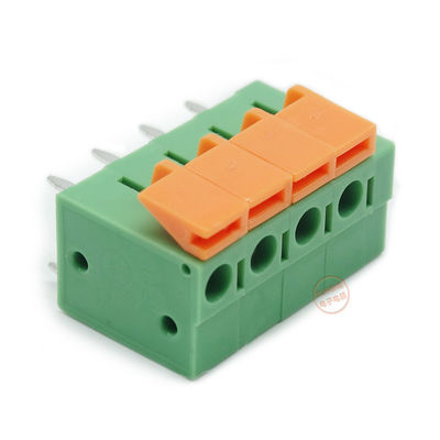 5.08mm Pitch PCB Screwless Spring Terminal Block Vertical Wiring Entry