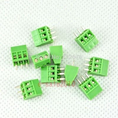 2.54mm Pitch PCB Board Mounted Connectors Screw Terminals Blocks 300V 10A