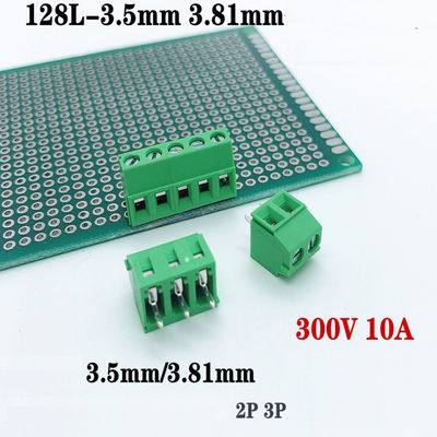 3.81mm Pitch PCB Mounted Screw Terminal Blocks 2P 3P Jointed