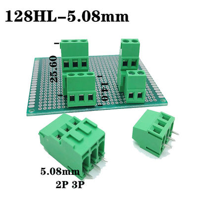 5.08mm / 0.2&quot; Dual Row PCB Mount Screw Terminal Blocks Connector With Printed Marker Service