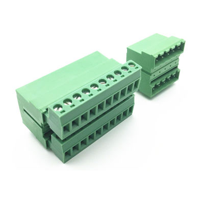 5.08mm Pitch Double Row PCB Pluggable Screw Terminal Blocks Plug + Angle Pin Header